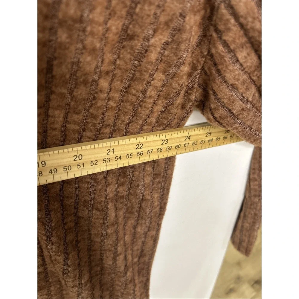ANRABESS Sweater Dress Women's Size‎ XL V-neck Long Sleeve Brown Color - Picture 8 of 9